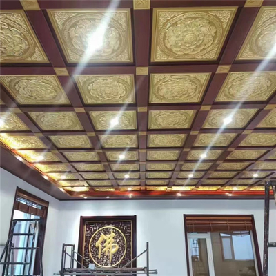 0,7 mm klips w metalowych płytkach sufitowych Lotus wstępnie pomalowany na hotel Temple