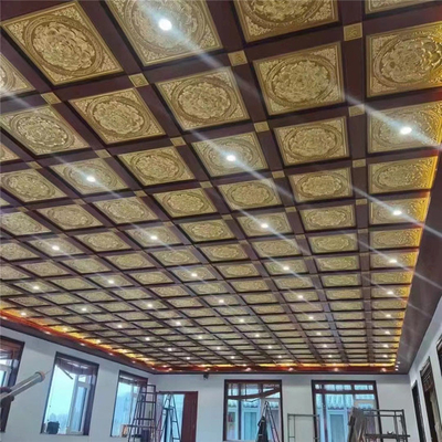0,7 mm klips w metalowych płytkach sufitowych Lotus wstępnie pomalowany na hotel Temple