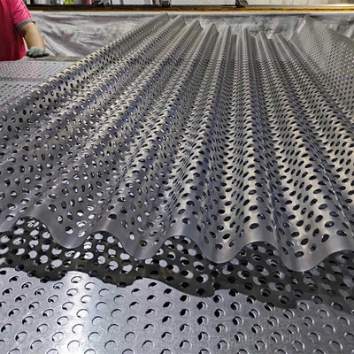 Aluminiowe perforowane metalowe panele ścienne ognioodporne 600X2000
