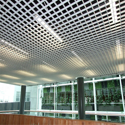 50x50 Aluminiowy Sufit Otwarty Komórkowy Metalowy Sufit Siatkowy