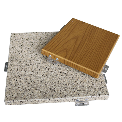 centrum handlowe Aluminiowy metalowy sufit Maksymalna długość panelu 5000 mm Solidny panel okładzinowy lub elewacja