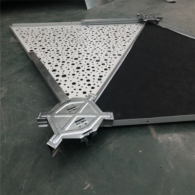 Gorąca sprzedaż 1200X1200X1200 Metalowe aluminium Strop Trójkątny Klip W Aluminiowy Panel Strop