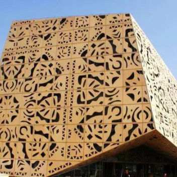 Zindywidualizowany panel cięcia laserowego metalowego PVDF Perforated Wall Panel