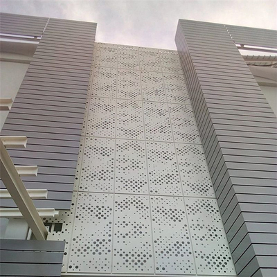 1000x1000 Metalowe elewacje budynków Zewnętrzne perforowane panele aluminiowe Fasada