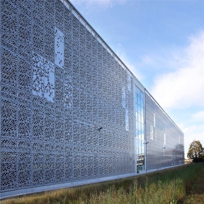 1000x1000 Metalowe elewacje budynków Zewnętrzne perforowane panele aluminiowe Fasada