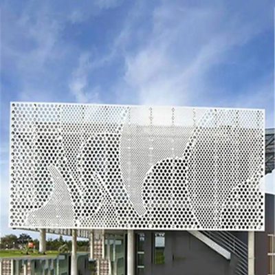 Perforowane zewnętrzne dekoracyjne metalowe panele ścienne Stop aluminium 2-5 mm