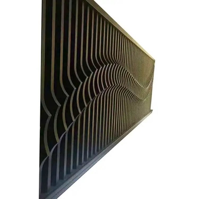 Wytłaczane aluminiowe przegrody Metalowe elewacje budynków Kurtyna ścienna Dostosowany wzór