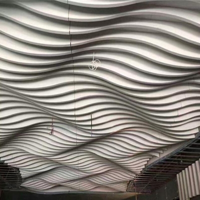 Sufit akustyczny Metalowe elewacje budynków Aluminiowy sufit falisty