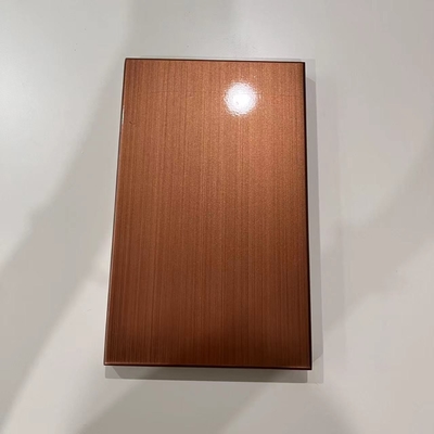 Panel lity z aluminium szczotkowanego metaliczną farbą 150x200x20mm