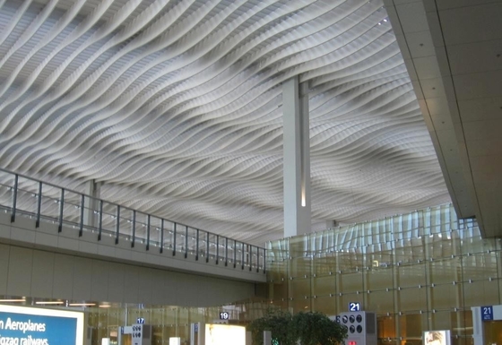 Ognioodporny ekran Aluminiowy metalowy sufit 200x3000mm łatwe do czyszczenia
