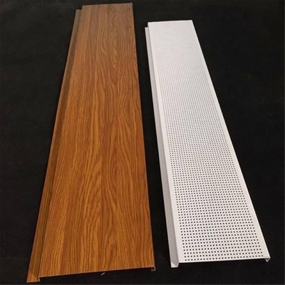 Pochłanianie dźwięku Aluminiowy metalowy sufit G Strip Powłoka proszkowa do willi