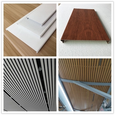 C Strip Aluminiowy metalowy sufit o grubości 0,9 mm do centrum kongresowego