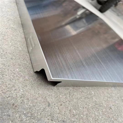 600x600mm Panel sufitowy ze stali nierdzewnej Hairline Ukryty klips w płytce sufitowej