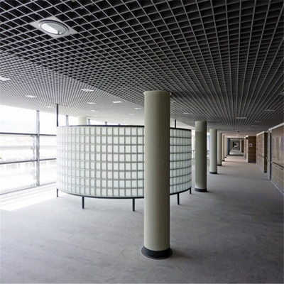 50x50mm Aluminiowy sufit z otwartymi komórkami Metalowa siatka sufitowa Powłoka proszkowa