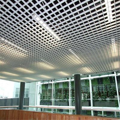 50x50mm Aluminiowy sufit z otwartymi komórkami Metalowa siatka sufitowa Powłoka proszkowa