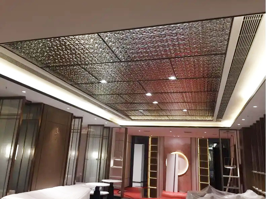 30mm aluminiowy sufit metalowy ze stali ocynkowanej hak do falowania wody na suficie 600 * 1320mm