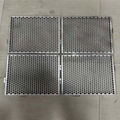 600X600mm Sześciokątny perforowany metalowy panel elewacyjny z aluminium do budowy okładzin