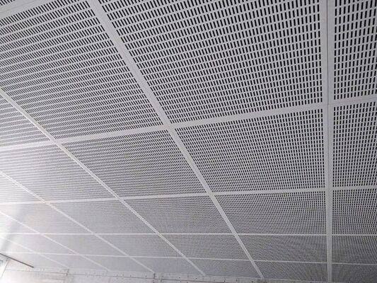 Perforowane panele aluminiowe z fałszywym sufitem
