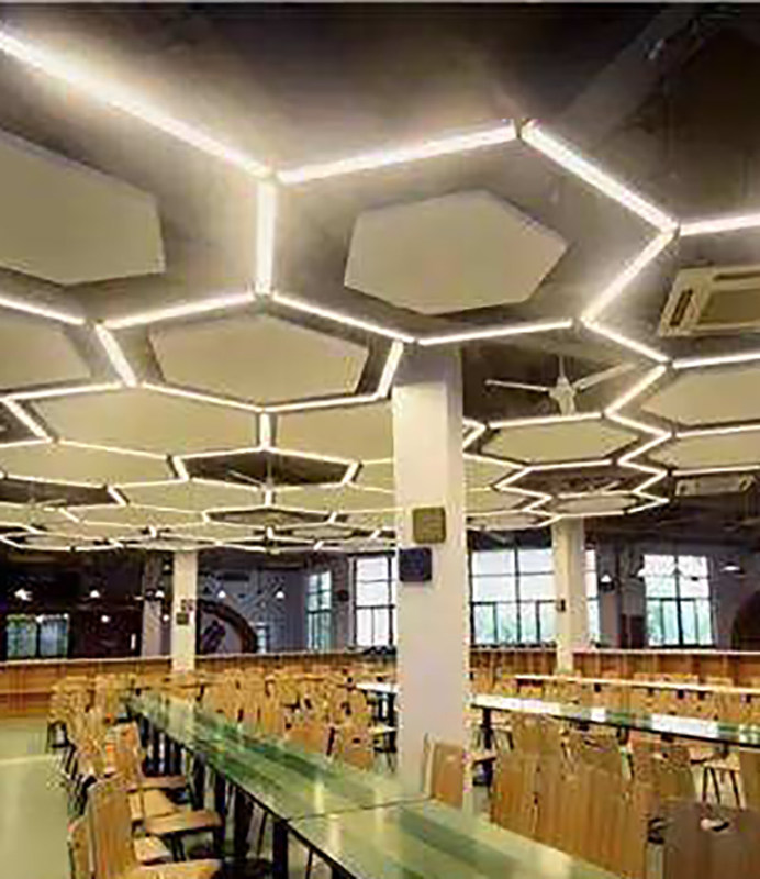 wodoodporny aluminiowy sufit metalowy 404x404x404x404x404x404mm Piękny kształt sześciokątnej blachy węzłowej