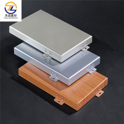 Pvdf powłoka Aluminiowa szafa zewnętrzna Metalowa ściana 2,0 mm 2,5 mm 3,0 mm